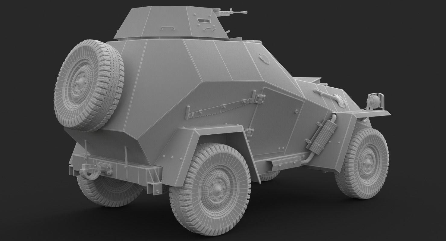 BA 64  Clay VRay 3D model_20