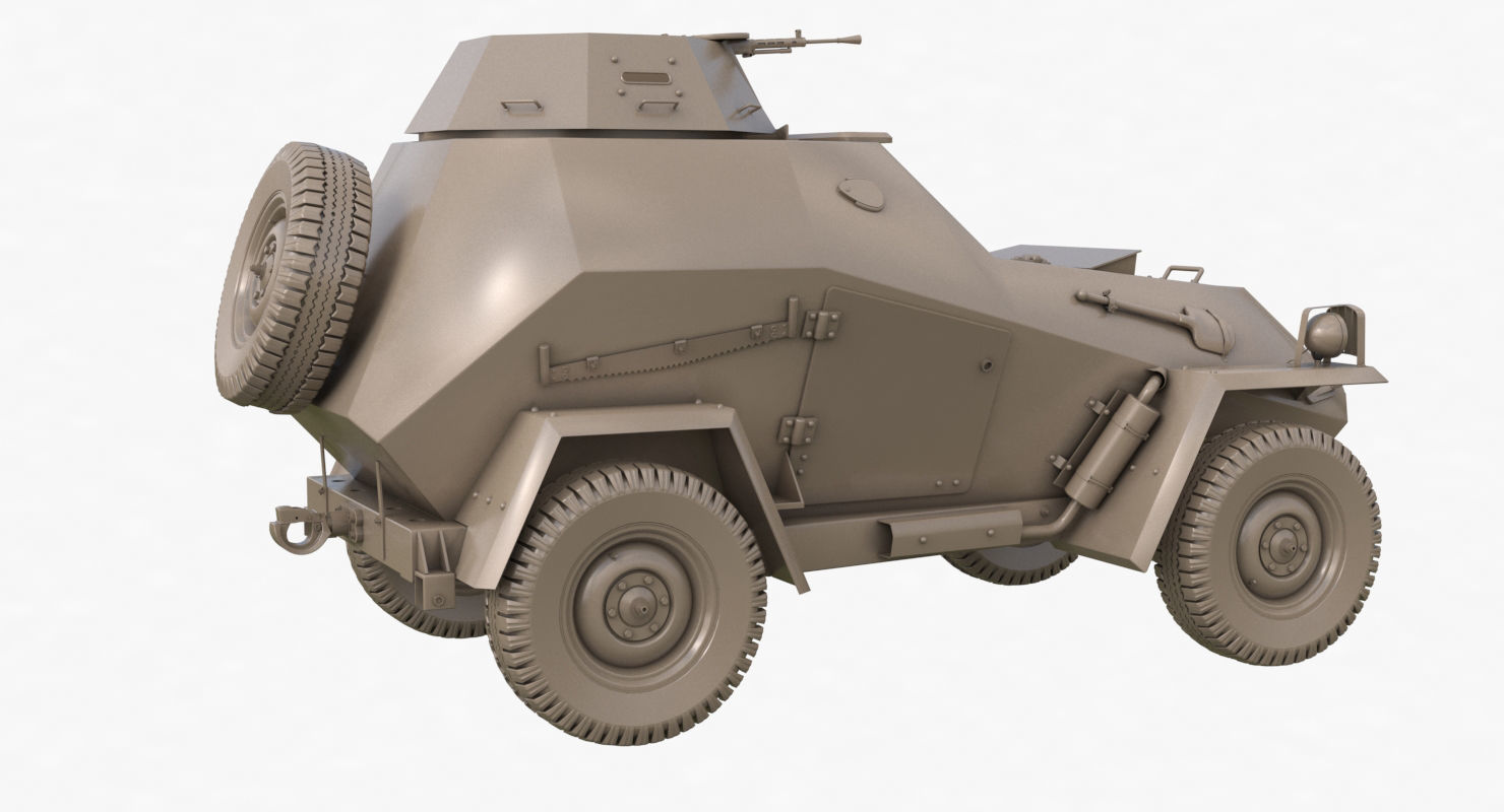 BA 64  Clay VRay 3D model_44