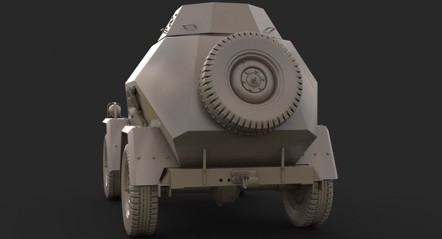 BA 64  Clay VRay 3D model_8