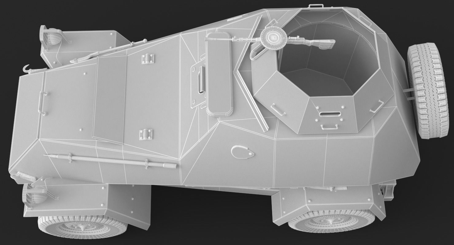 BA 64  Clay VRay 3D model_24