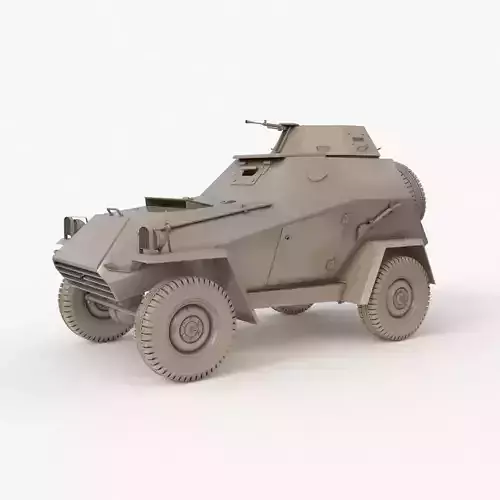 BA 64  Clay VRay 3D model