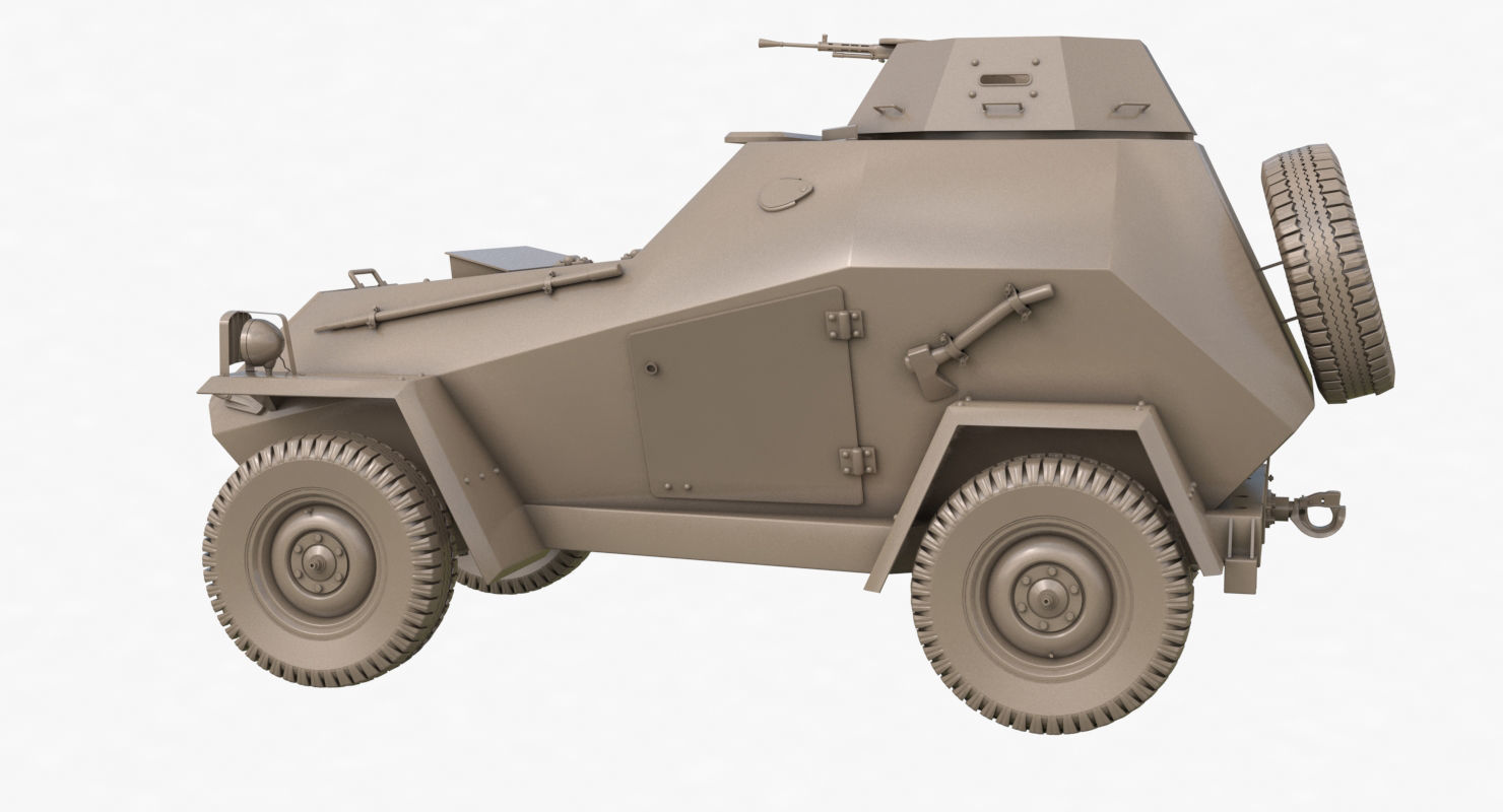 BA 64  Clay VRay 3D model_58