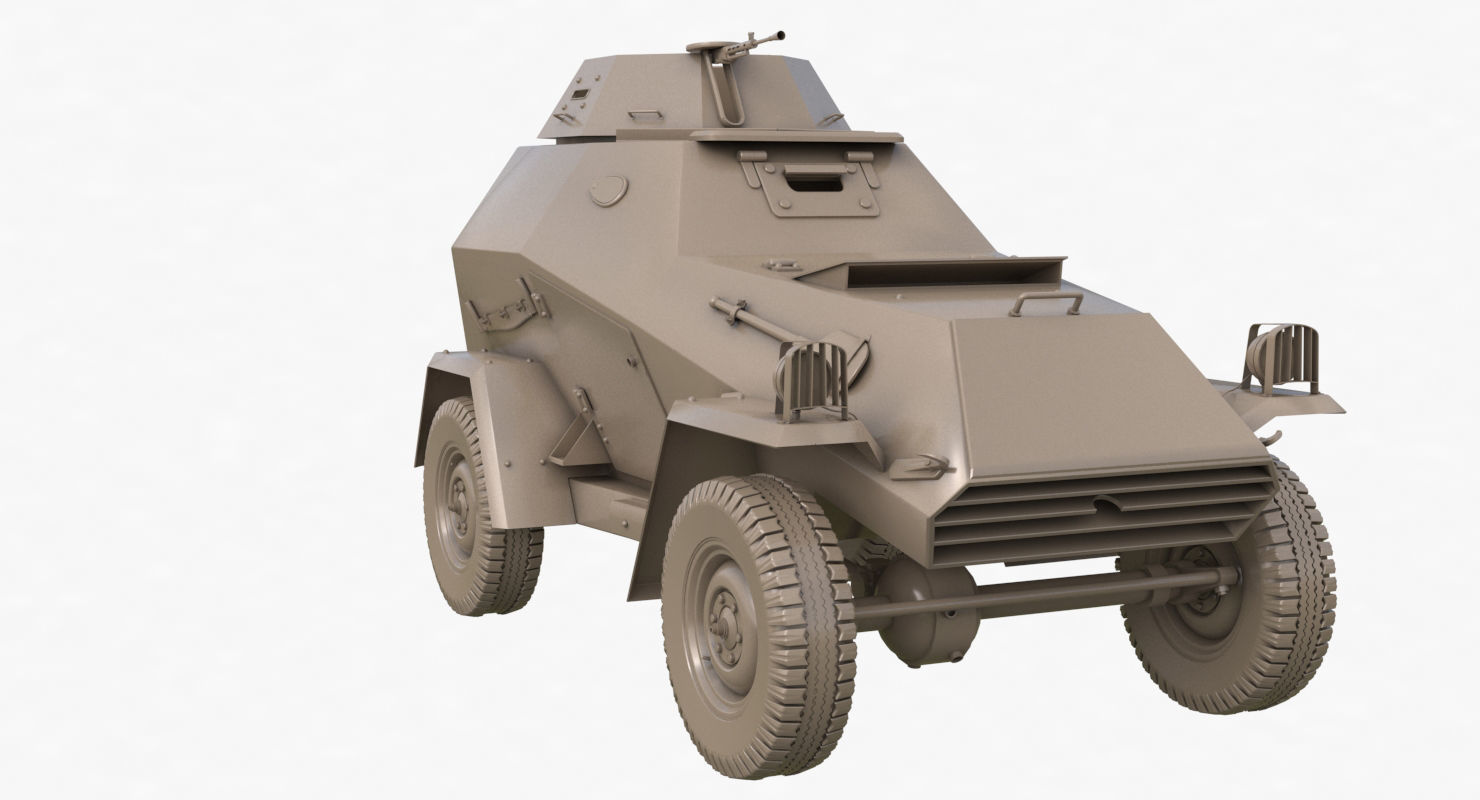 BA 64  Clay VRay 3D model_35