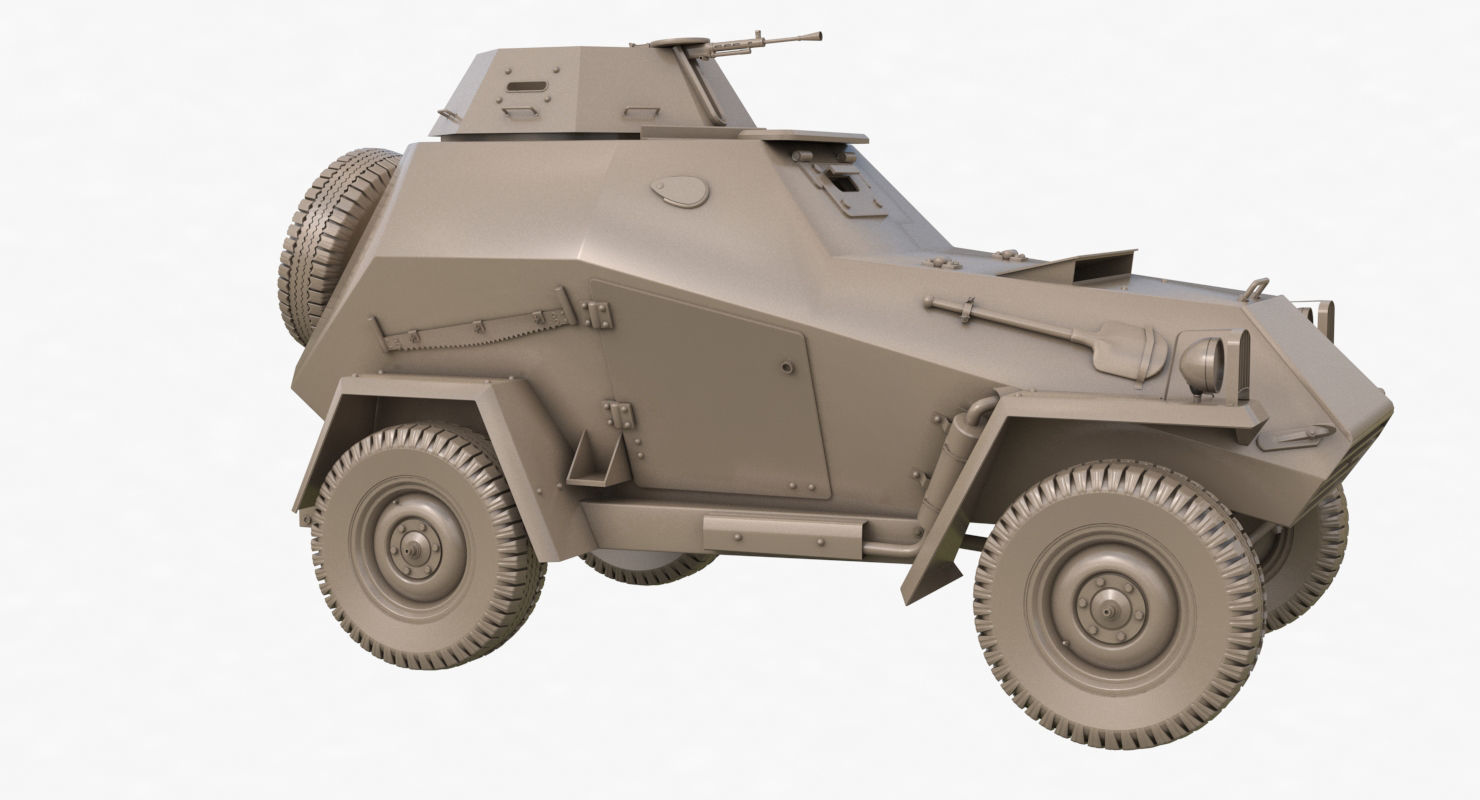 BA 64  Clay VRay 3D model_39