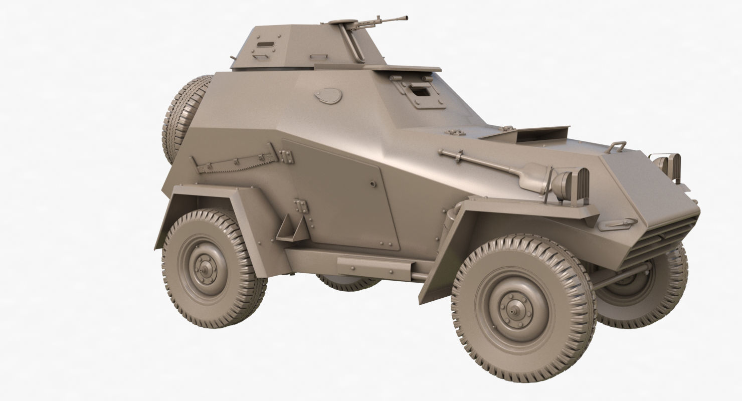 BA 64  Clay VRay 3D model_38