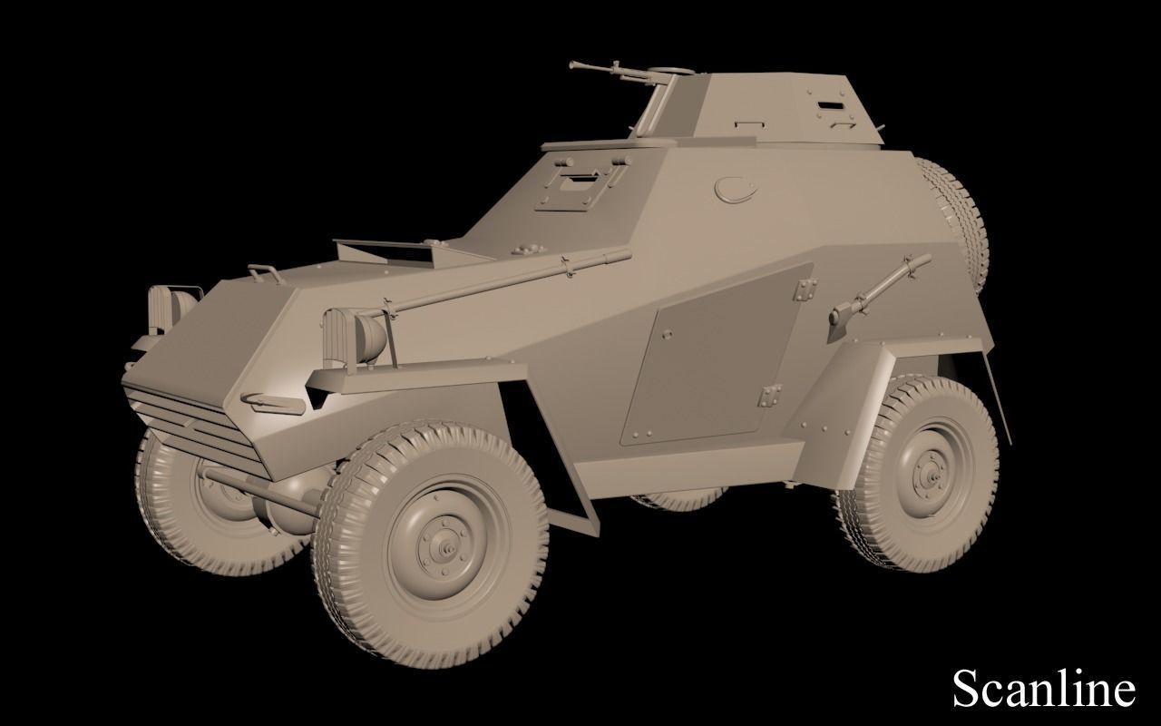 BA 64  Clay VRay 3D model_25