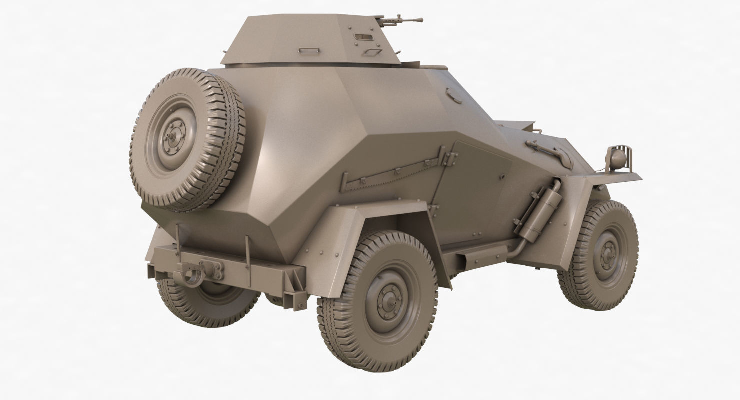 BA 64  Clay VRay 3D model_46