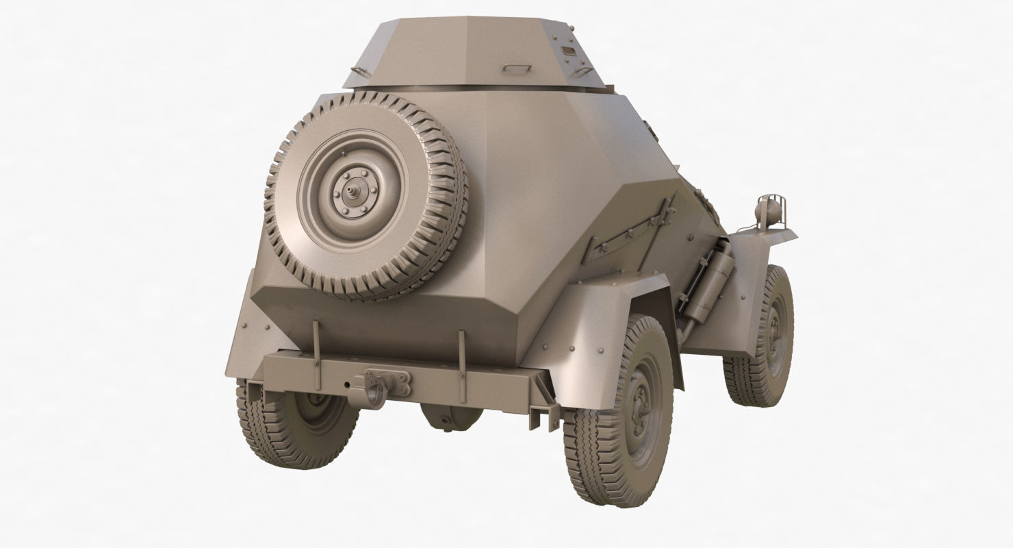 BA 64  Clay VRay 3D model_48