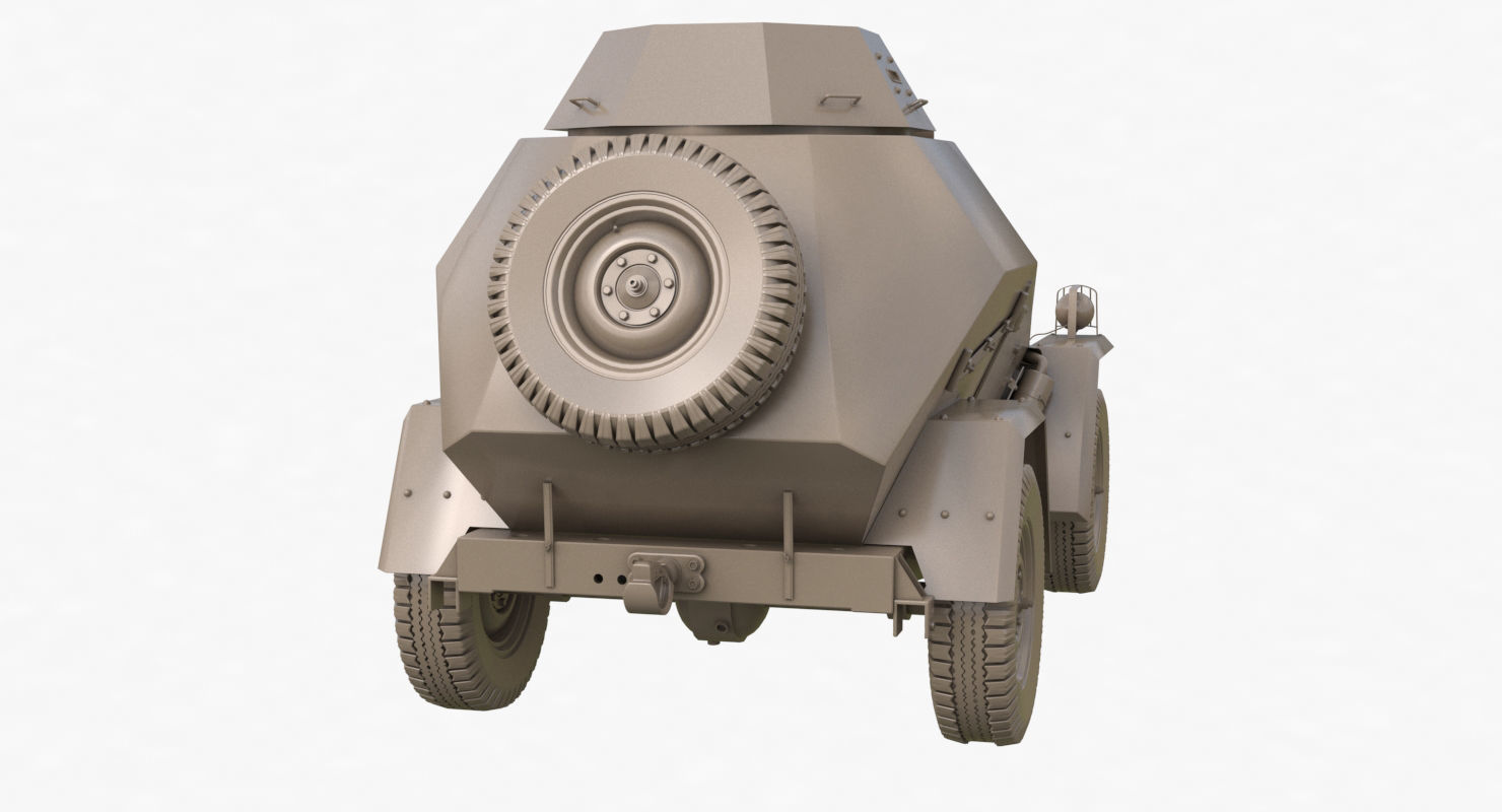 BA 64  Clay VRay 3D model_49