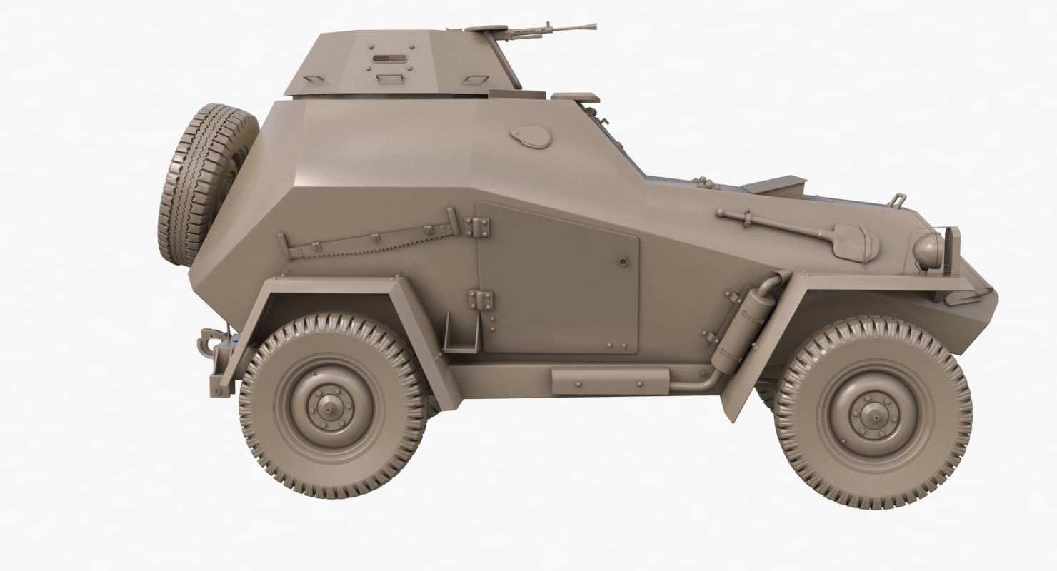 BA 64  Clay VRay 3D model_41