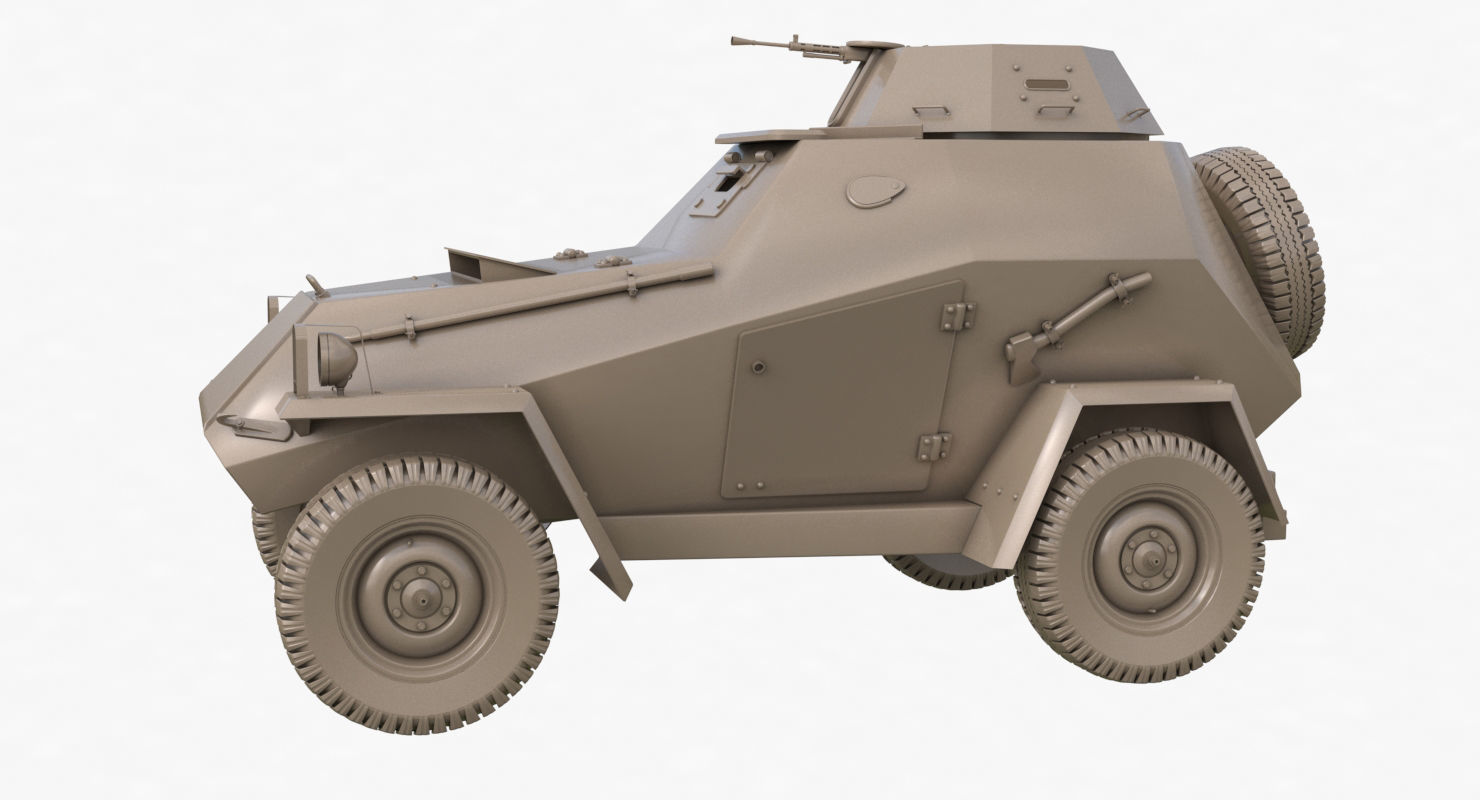 BA 64  Clay VRay 3D model_61