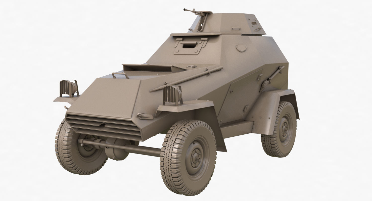 BA 64  Clay VRay 3D model_29