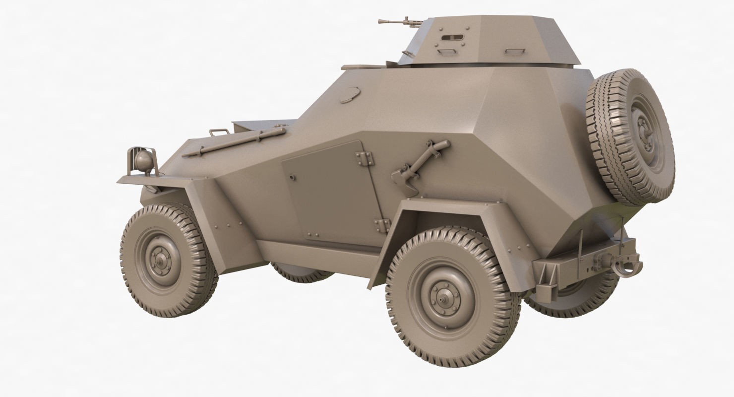 BA 64  Clay VRay 3D model_56
