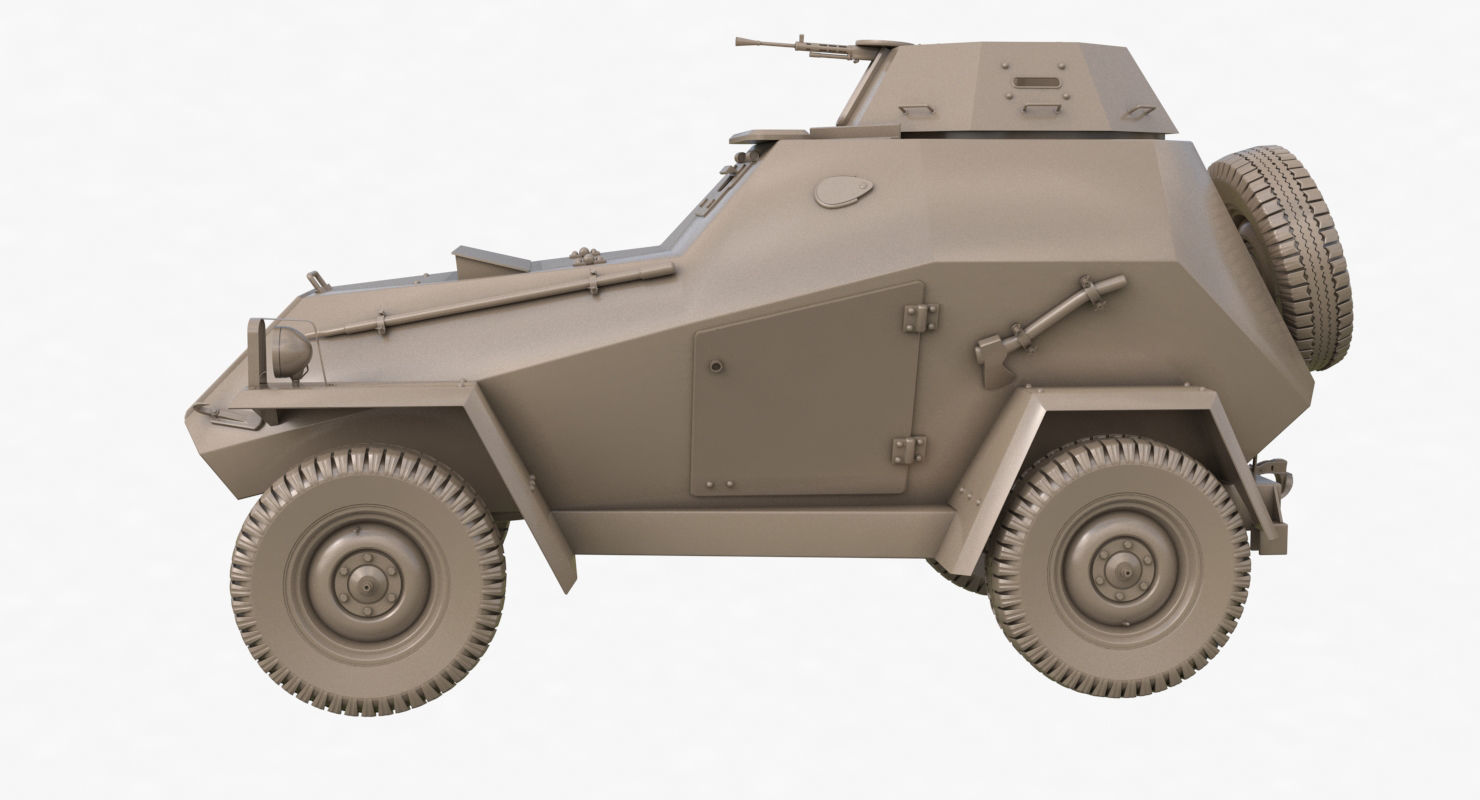 BA 64  Clay VRay 3D model_60