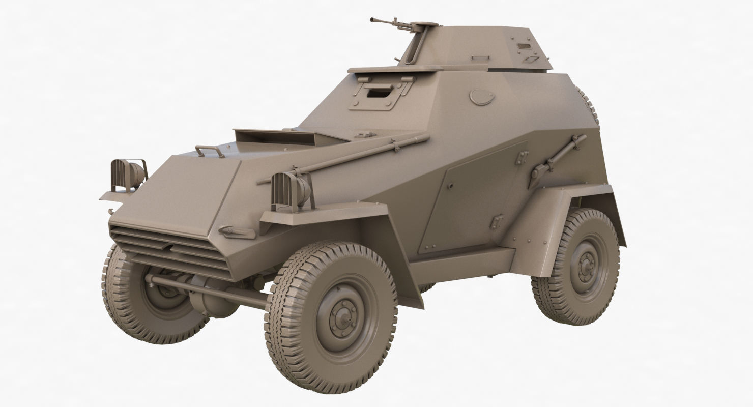 BA 64  Clay VRay 3D model_28