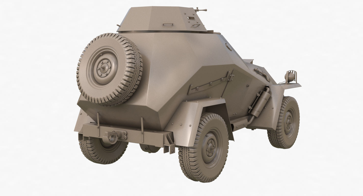 BA 64  Clay VRay 3D model_47