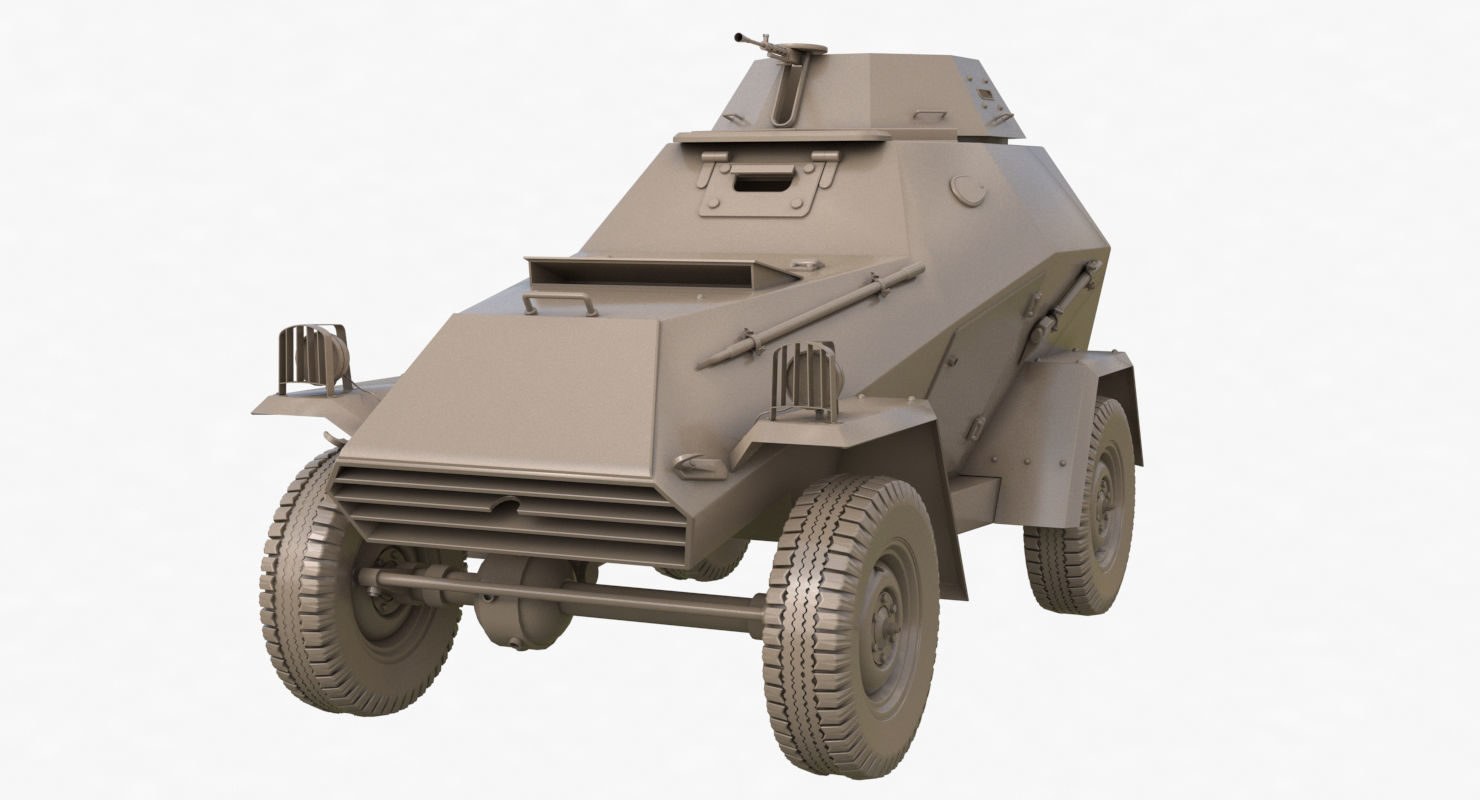BA 64  Clay VRay 3D model_30