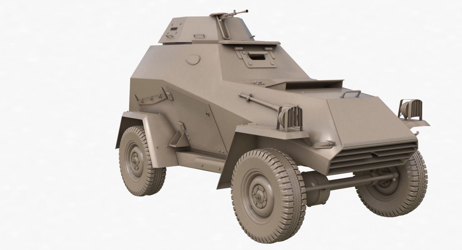 BA 64  Clay VRay 3D model_36