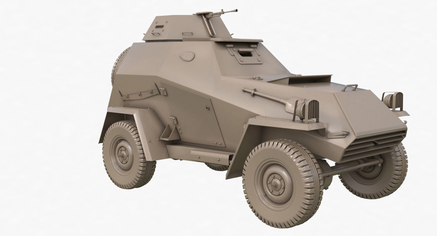 BA 64  Clay VRay 3D model_37