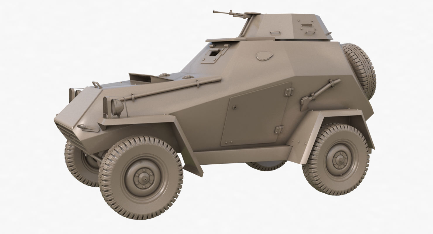 BA 64  Clay VRay 3D model_62