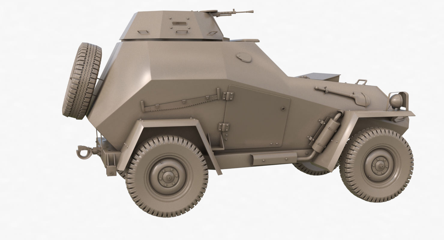 BA 64  Clay VRay 3D model_43