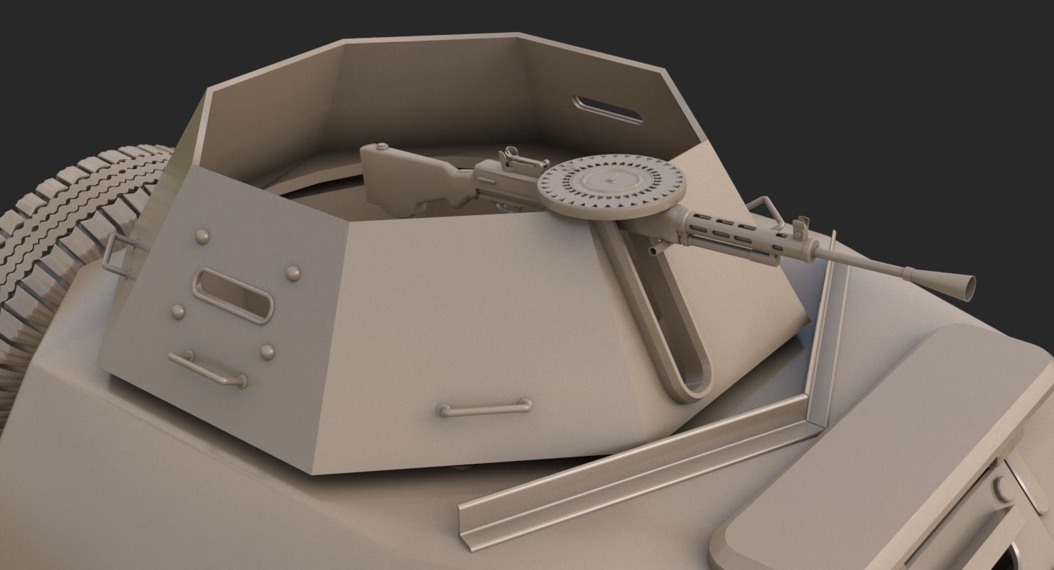 BA 64  Clay VRay 3D model_14