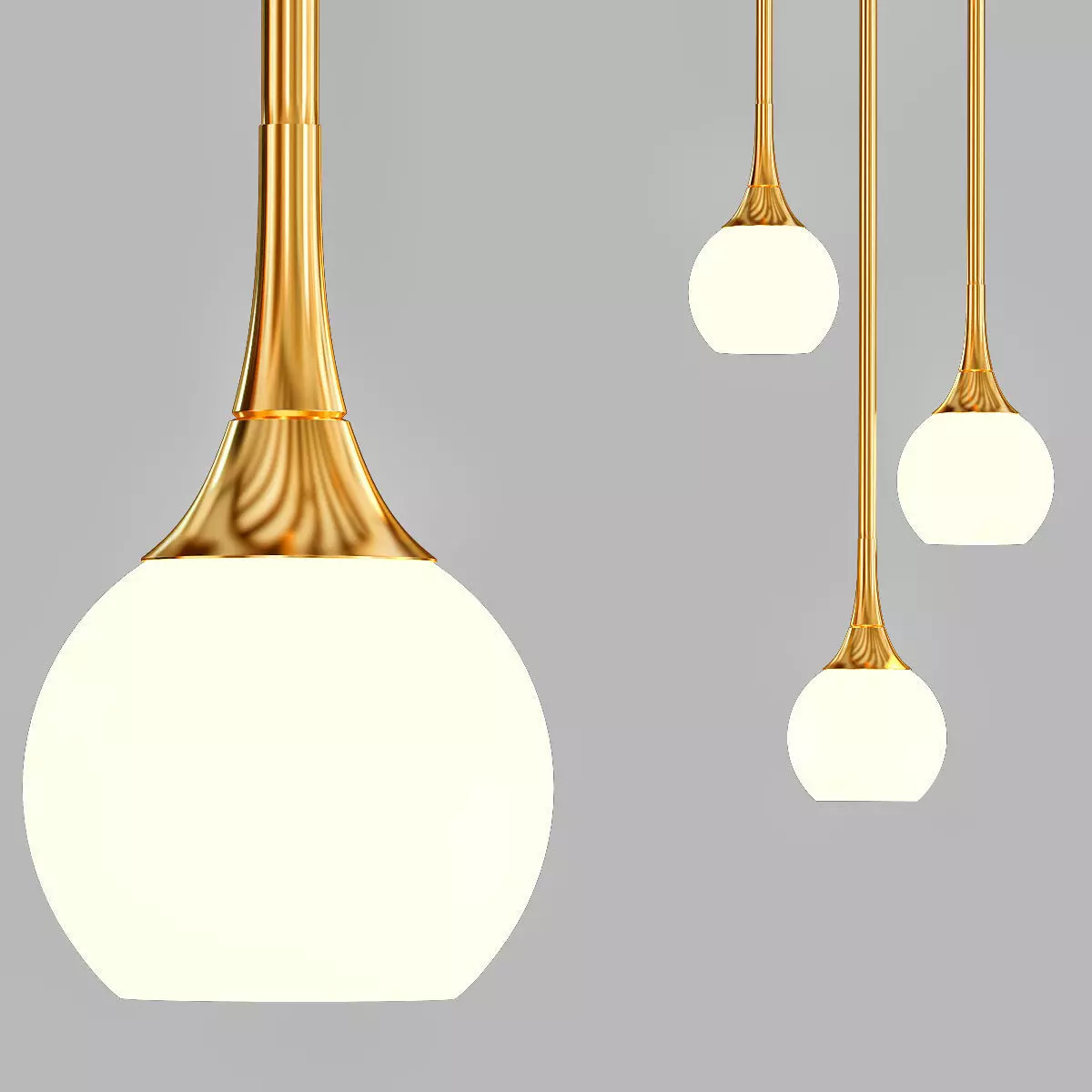 Wide Honey Gold 3D model_0