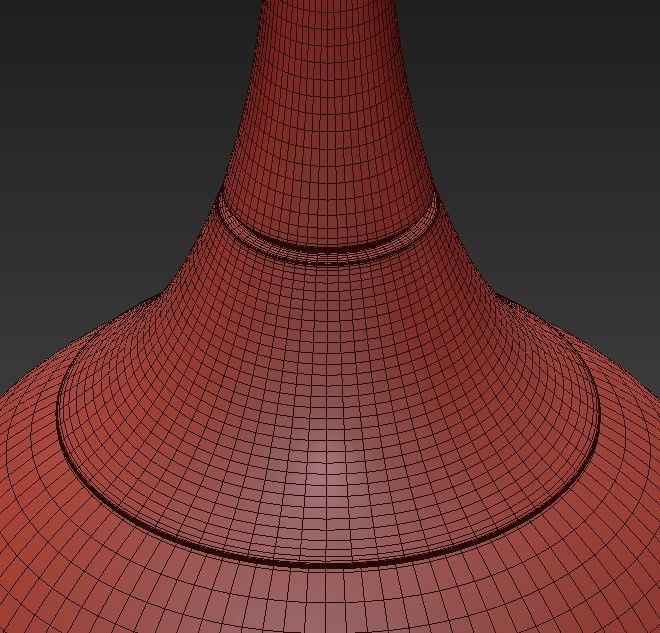 Wide Honey Gold 3D model_3