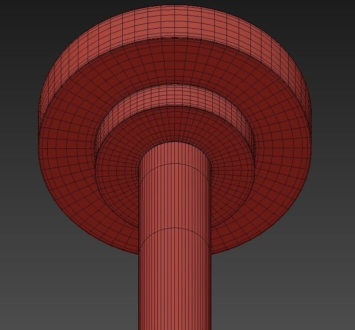 Wide Honey Gold 3D model_5