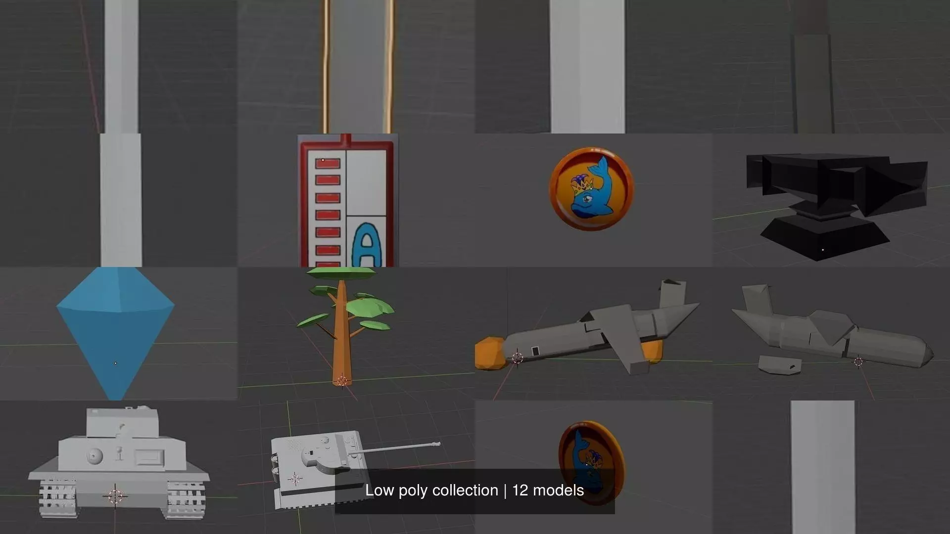 Low poly collection sword _5