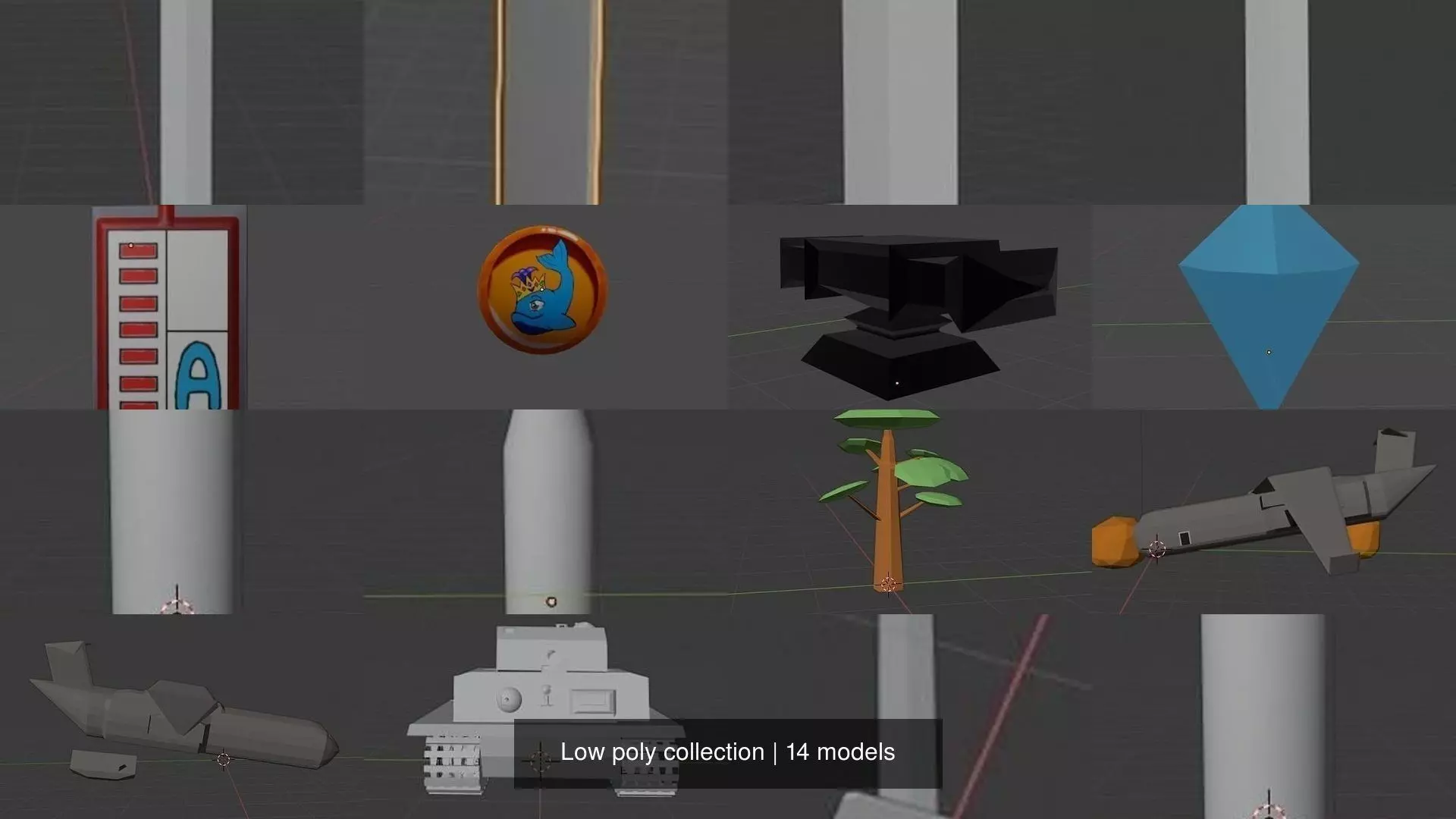 Low poly collection sword _2