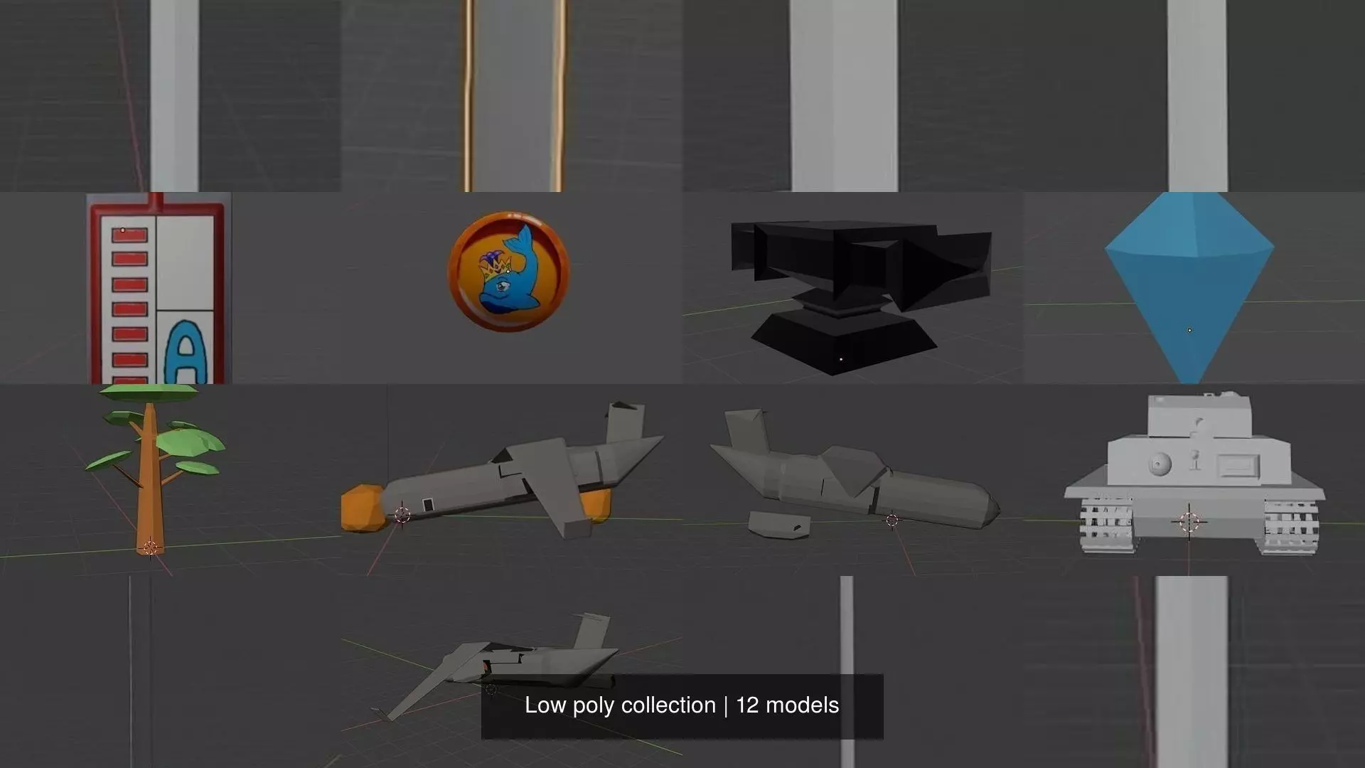 Low poly collection sword _6