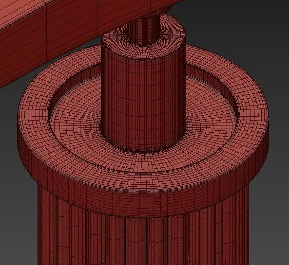 Aged Brass 12 Light Pendant 3D model_6