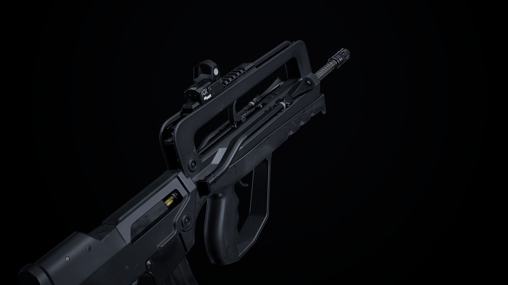 Famas G2 PBR Low-poly 3D model_3