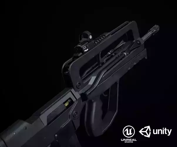 Famas G2 PBR Low-poly 3D model