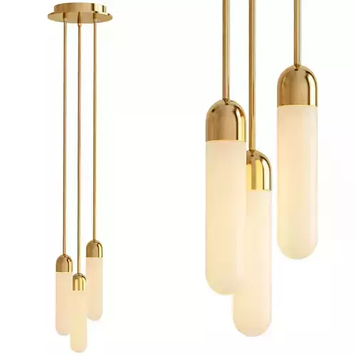 Champagne Gold LED Multi Light Pendant