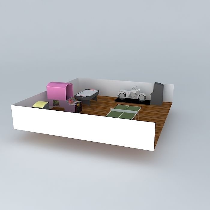 flipin awsome game room Free 3D model_1