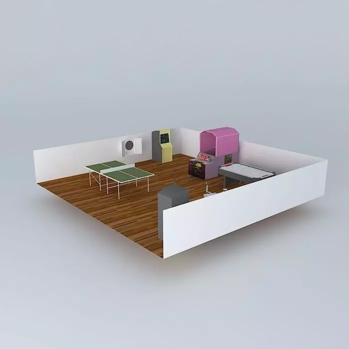 flipin awsome game room Free 3D model_0