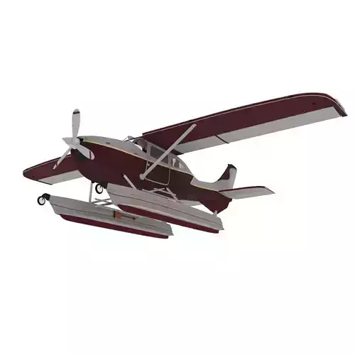 Aircraft06 float plane 3D model