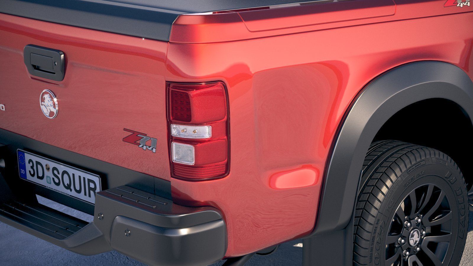 Holden Colorado DoubleCab 2020 3D model_3