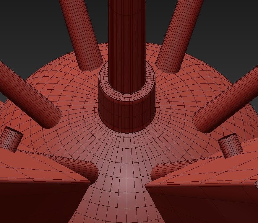 Cooper 32 14 Wide Aged Brass 24 Light LED Chandelier 3D model_7