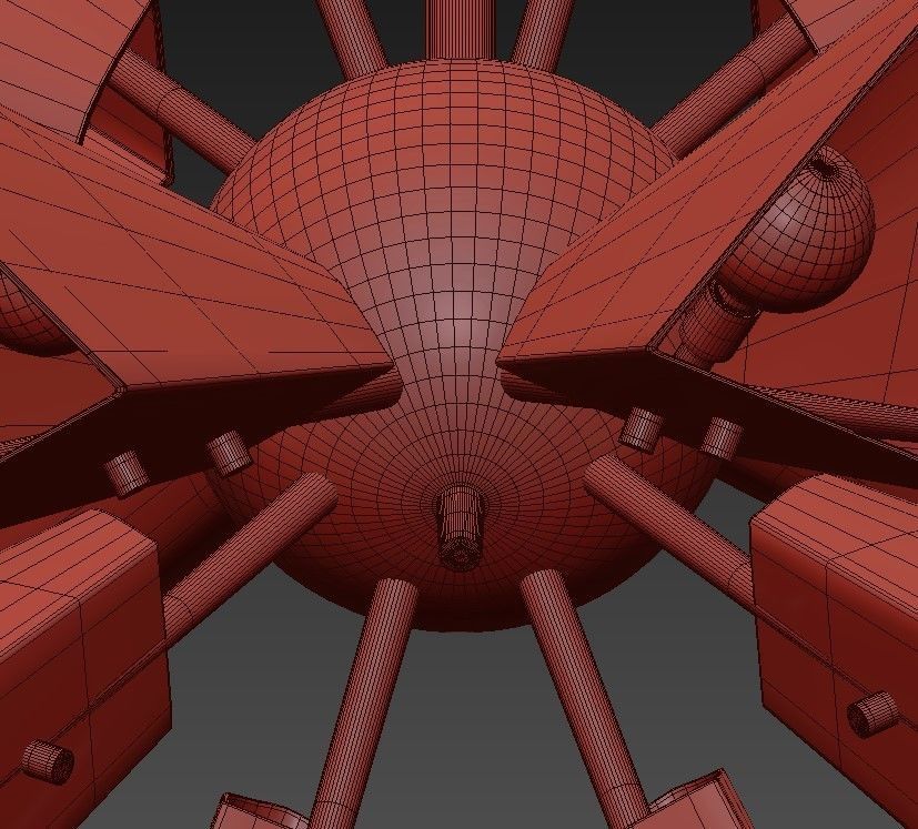 Cooper 32 14 Wide Aged Brass 24 Light LED Chandelier 3D model_6