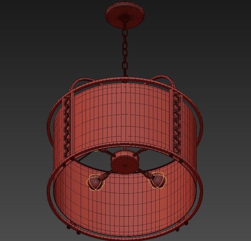 White Gold Drum 3D model_4