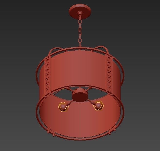 White Gold Drum 3D model_3