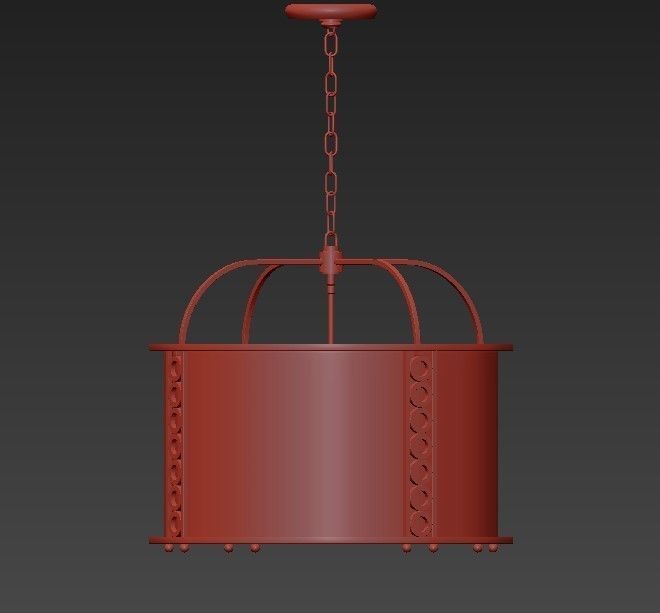 White Gold Drum 3D model_1