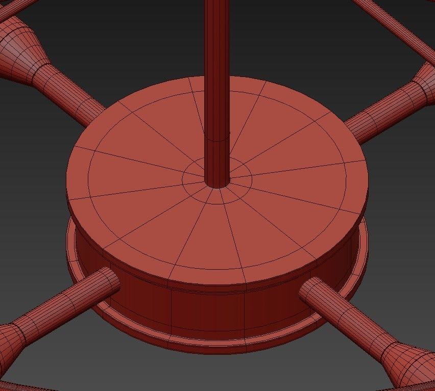 White Gold Drum 3D model_2