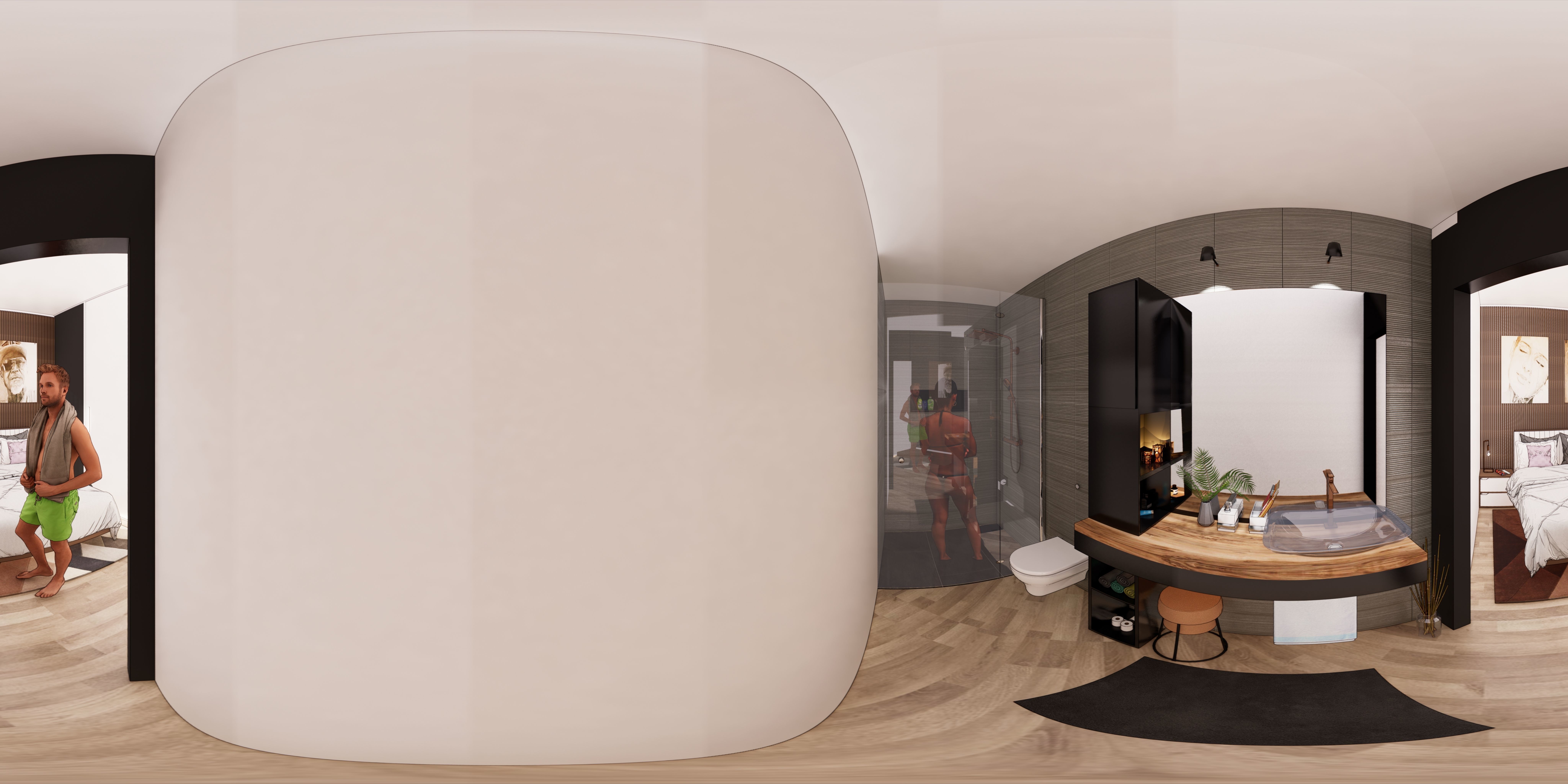 round glass house ZALA 3d model Low-poly 3D model_12