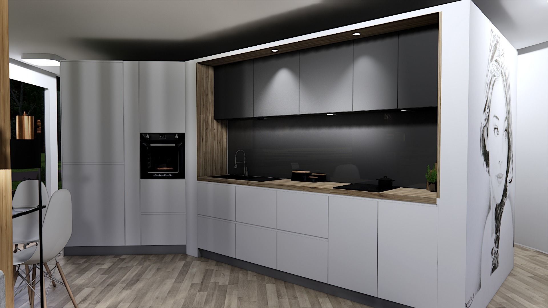 round glass house ZALA 3d model Low-poly 3D model_8