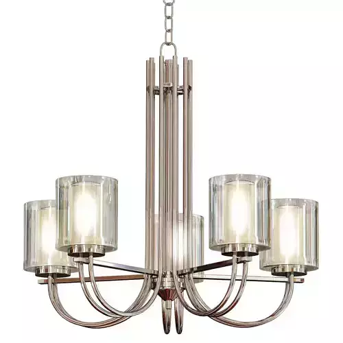 Possini Euro Melody 26 34 Wide Brushed Nickel Chandelier