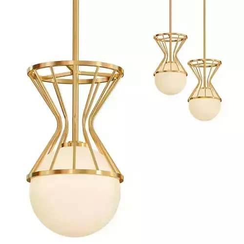 Mitzi Petra 7 34 Wide Aged Brass Mini Pendant